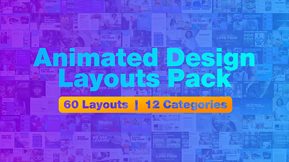 Animated Design Layouts Pack by vdeesign | VideoHive